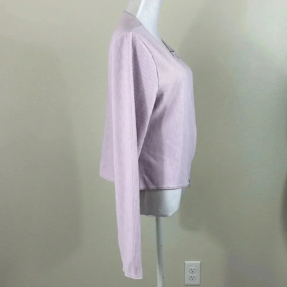 Pretty little thing size 8 light lilac zip‎ up jacket